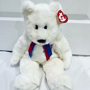 Rare, largeTy beanie, bear Liberty